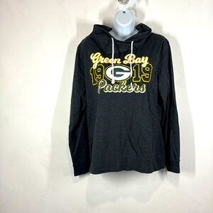 NFL Green Bay Packers gray top size large